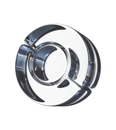 3D metallic abstract circular shape