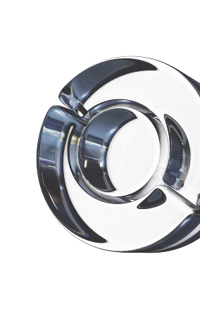 3D metallic abstract circular shape